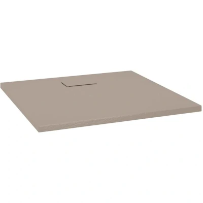 Image of vidaXL Shower Base Tray SMC Brown 90x80 cm
