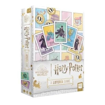 Image of USAopoly The OP Games Harry Potter Loteria Traditional Mexicana Game of Chance Bingo Style Featuring Custom Artwork &amp; Illustrations from Films English Spanish