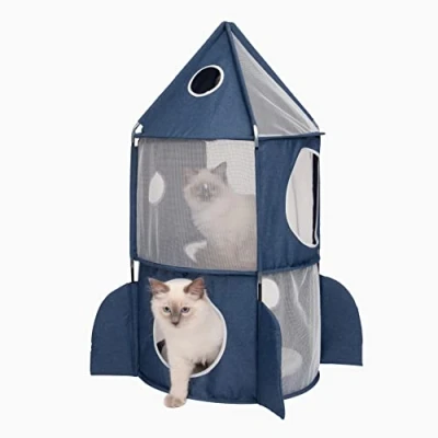 Image of Catit Vesper Rocket Ship Blue