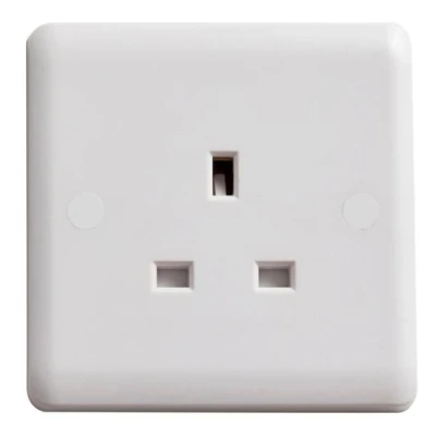 Image of Deta Vimark Curve 1 Gang Unswitched Socket 13 A VC1206