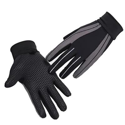 Image of XGOPTS Sun UV Protection Gloves, Summer Breathable Thin Lightweight Touchscreen Anti slip Full Finger Mitt Cycling Running Driving Hiking Gloves for Men and Women