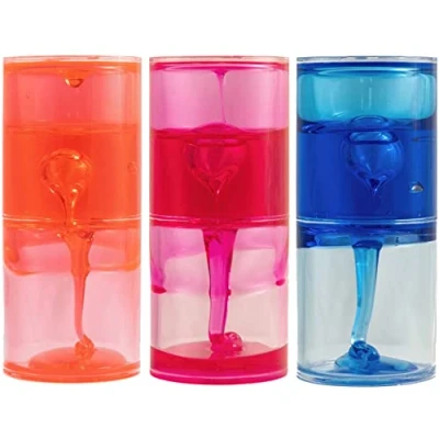 Image of Liquid Sensory Ooze Slime Timer for Autism, Needs, ADHD, Stress Relief, Anxiety. Autism Special Needs Fidget. Choice of Colour. (1pc Pink)