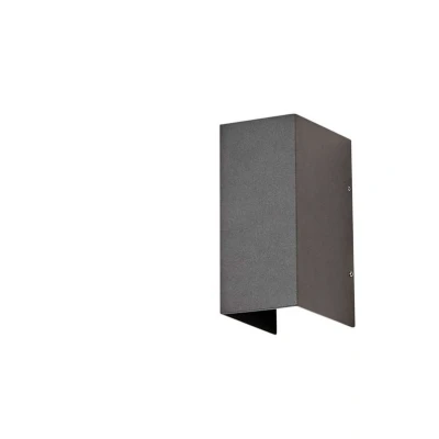 Image of Lucande LED wall lamp Kimian, height 17 cm, anthracite, IP54