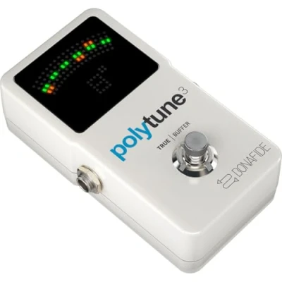 Image of TC Electronic POLYTUNE 3 Ultra Compact Polyphonic Tuner with Multiple Tuning Modes and Built In BONAFIDE BUFFER, Compatible PC Mac