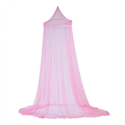 Image of Mosquito Net Netting Canopy for Bed Thin Mesh Lets Breeze in and Bugs out Shield Elegant Bedroom Decor Quick Easy Installation No Chemicals(Pink)