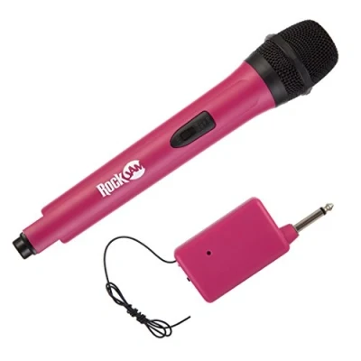 Image of RockJam High Fidelity Wireless Microphone for Karaoke and Home Pink,RJWM33 PK