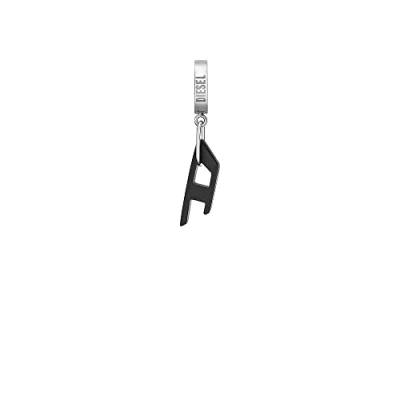 Image of Diesel Earrings Silver coloured, Men&#039;s, Size: One Size, coloured