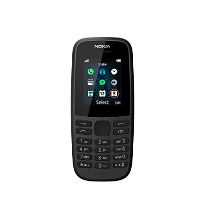 Image of Nokia 105 (2019 edition) 1.77 Inch UK SIM Free Feature Phone (Single SIM) Black