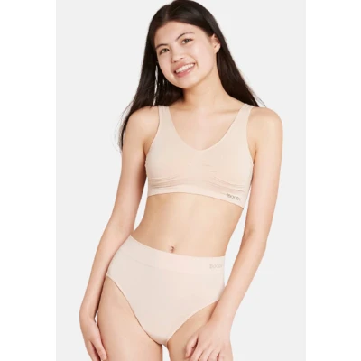 Image of Boody Women&#039;s Padded Shaper Bra Organic Bamboo Underwear Seamless Nude 0 X Small 2 Pack
