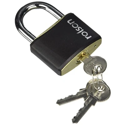 Image of Rolson 66407 Padlock, Black, 50 mm