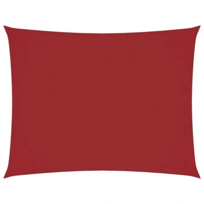 Image of vidaXL Sunshade Sail Oxford Fabric Rectangular 6x7 m Red