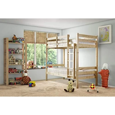 Image of STRICTLY BEDS&amp;BUNKS Everest Classic Bunk Bed, 3ft Single