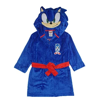 Image of Sonic The Hedgehog Boys Character Robe, Blue, 4 5