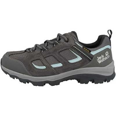 Image of Jack Wolfskin Women&#039;s Vojo 3 Texapore Low W Outdoor Shoes, Tarmac Grey/Light Blue, 8 UK