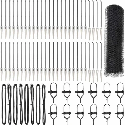 Image of vidaXL Hexagon Fence Grey 0.5x100 m Steel