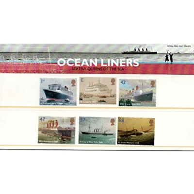 Image of 2004 Ocean Liners Stamps in Presentation Pack