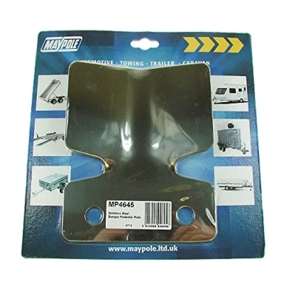 Image of Maypole MP4645 Bumper Protector Stainless Steel,2 x 82 95 millimetres, Silver