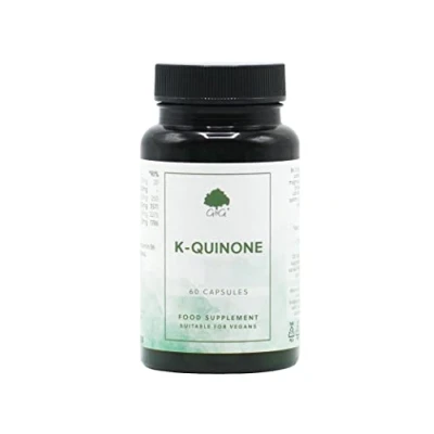 Image of K Quinone Vitamin Complex K1 &amp; K2 60 Vegan Capsules G&amp;G Vitamins