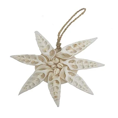 Image of VIE Naturals Handmade SeaShell Hanging Ornament Design 01, 12cm