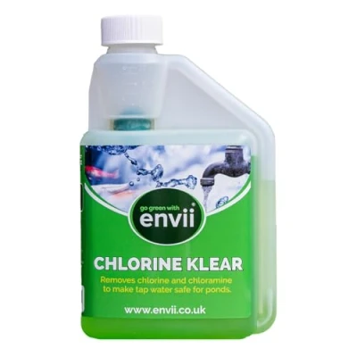Image of envii Chlorine Klear Natural Pond Remover &amp; Water Conditioner Treats 12,500 Litres of Tap Dechlorinator Makes Safe for Fish