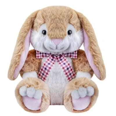 Image of VFM Bunny Soft Toy Easter Plushie Spring Plush XL Stuffed Super Cuddly Birthdays New Baby Gifts Cute Plushies Toys Gift Brown 25.5cm