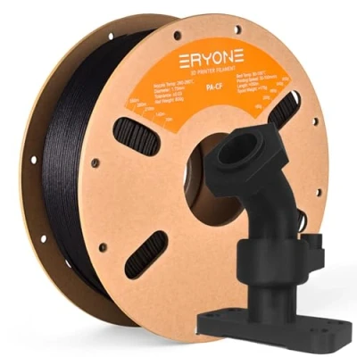 Image of ERYONE Carbon Fiber Filament 1.75mm +/ 0.03mm, 3D Printing Filament, Fit Most FDM Printer, Nylon PA6 CF Black, 800g Spool