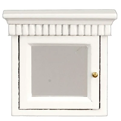 Image of Dolls House Miniature Bathroom Accessory Medicine Cabinet Mirror