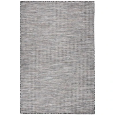 Image of vidaXL Outdoor Flatweave Rug 120x170 cm Brown and Blue
