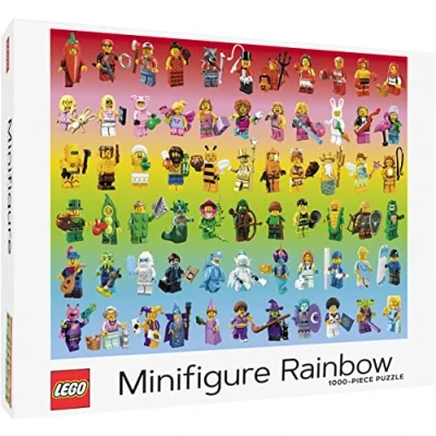 Image of LEGO Minifigure Rainbow 1000 Piece Puzzle