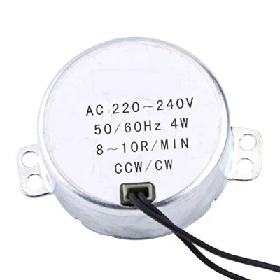 Image of Synchronous Motor, 1pc 220 240V AC 4W CW/CCW 50/60Hz Motor Geared for Electric Fan Ventilation Mechanism, Heater(8 10RPM)