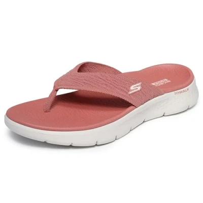 Image of Skechers O T G Womens GO Walk Flex Sandal Splendor, Mauve Textile, 5 UK