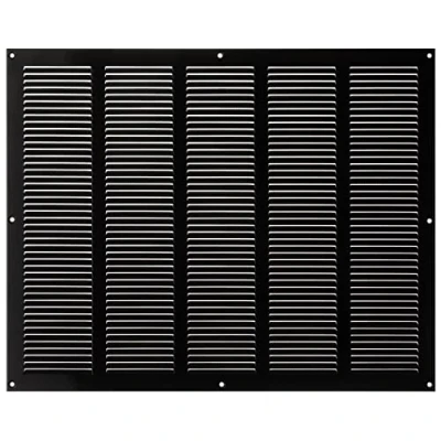 Image of LIRAST 500x400mm Vent Cover Black 20x16 inch Wall with Insect Mesh Ceiling Soffit Vents External Metal Ventilation Grilles Air Covers for Walls