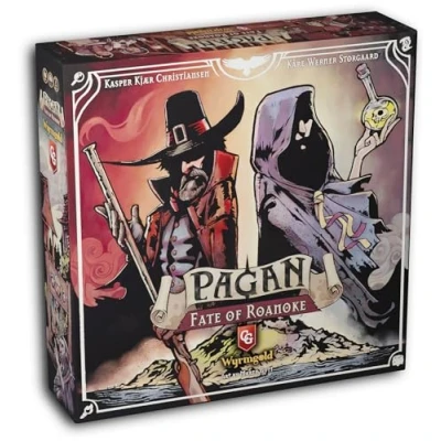 Image of Capstone Games Pagan: The Fate of Roanoke Dueling Witch &amp; Hunter Asymmetrical Deduction Card Game Filled with Intrigue Mystery, 2 Players, 60 Mins