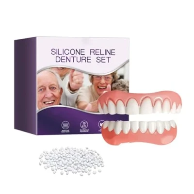 Image of Bikenda Silicone Reline Denture Set, Dentures, Soft Kit, Dentures Repair (1Set)