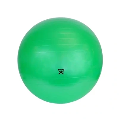 Image of CanDo Exercise Ball, non slip, inflatable, green, 65cm