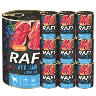 Image of Complete Wet Dog Food: Meat &amp; Natural Ingredients, Grain Free, Immune Boosting Superfoods in Every Flavor! Healthy Tasty Nutrition for All Breeds! (Lamb, 10x400g)