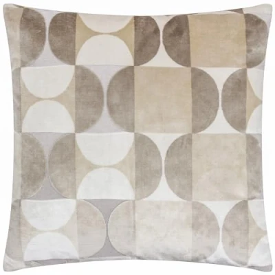 Image of Paoletti Bardot Cut Velvet Geometric Cushion Cover