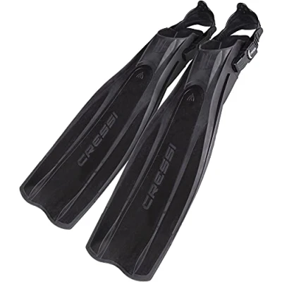 Image of Cressi Unisex&#039;s Pro Light Premium Scuba Diving Heel Fins, Blue, X Large
