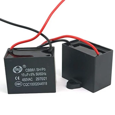 Image of DollaTek 2Pcs CBB61 10uF 450V AC 50/60Hz Air Conditioner Fan Motor Running Capacitor