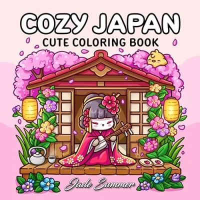 Image of Cozy Japan: Cute Coloring Book for Adults and Teens with Charming Characters Delightful Japanese Scenes Relaxation (Comfy Books)