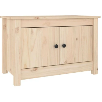 Image of vidaXL Shoe Cabinet 70x38x45.5 cm Solid Wood Pine