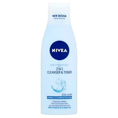 Image of Get Refreshed: Nivea Daily Essentials 2 in 1 Cleanser and Toner, 200ml (Pack Of 6)