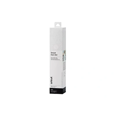 Image of Cricut Smart Glitter Iron On White 2.7 m (9 ft) Heat Transfer Vinyl Roll (HTV) For use with Explore 3 and Maker