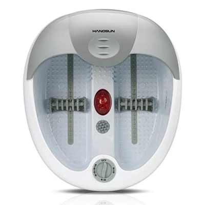 Image of Hangsun Foot Spa Bath Massager with Bubbles and Vibration Pedicure Spas FM180 Maintain Water Temperature, Massage Rollers, Infrared for Tired Feet Stress Relief Home Use