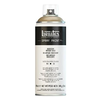 Image of Liquitex 4450237 Professional Spray Paint 400 ml, Iridescent Antique Gold