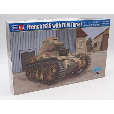 Image of Hobbyboss HBB83894 1:35 French R35 Tank w/FCM Turret Scale Model Kit, multicoloured