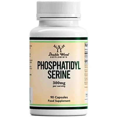 Image of Double Wood Phosphatidylserine Supplement 90 High Strength Capsules 300mg per Serving Non GMO &amp; Gluten Free