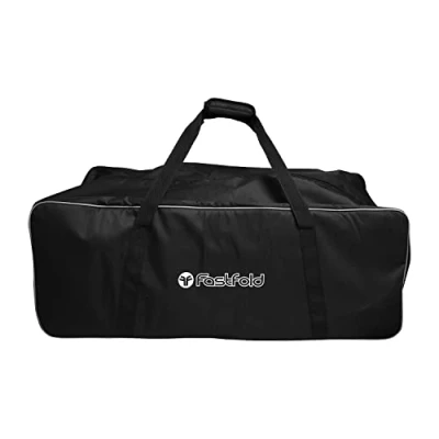 Image of Fast Fold Trolley Bag Black/Silver