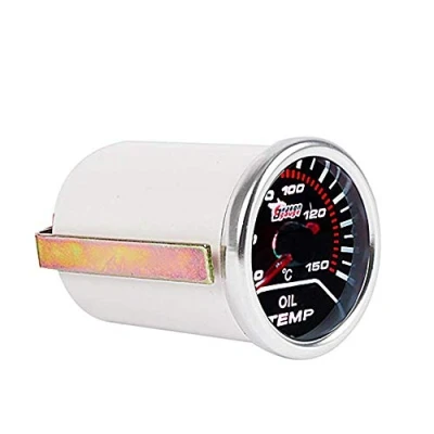 Image of Mintice™ Car Motor Universal Smoke Tint Len 2&quot; 52mm Oil Temp Temperature Indicator Gauge Meter