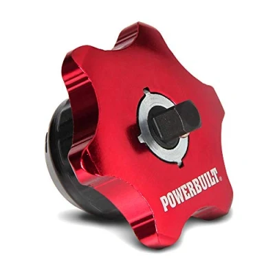 Image of Powerbuilt 1/4 Inch Drive 2 in 1 Thumb Ratchet &amp; Bits Driver, Finger Ratchet,Red,941248